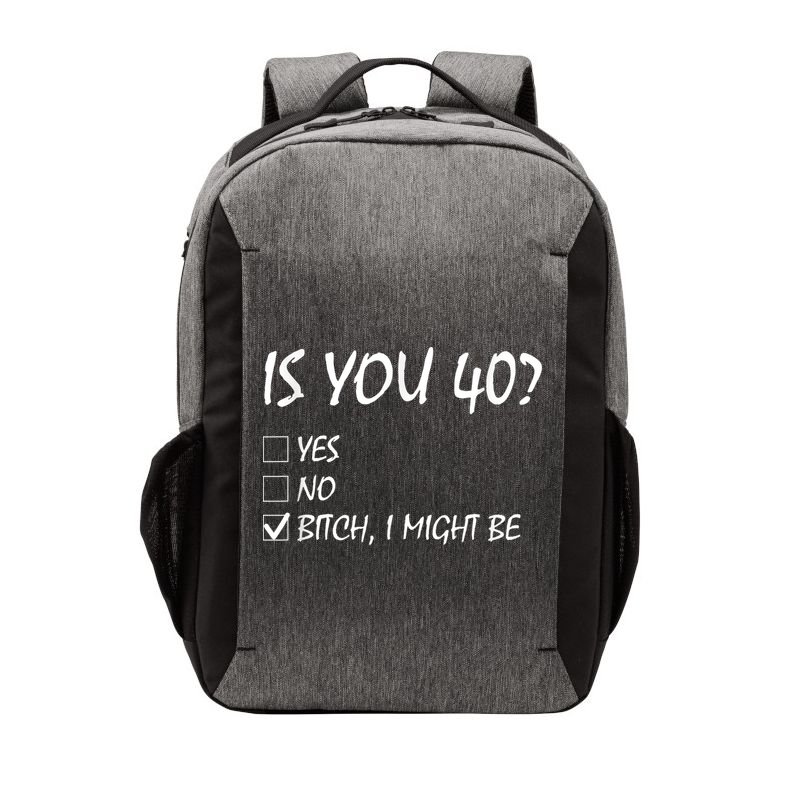 Is You 40? funny 40th Birthday, 40 Year Old, Birthday Party Vector Backpack