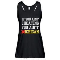 If You Aint Cheating You AinT Michigan Ladies Essential Flowy Tank