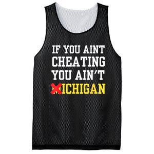 If You Aint Cheating You AinT Michigan Mesh Reversible Basketball Jersey Tank