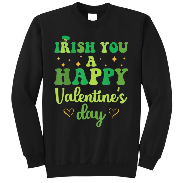 Irish You A Happy Valentine's Day Green Holiday Sweatshirt