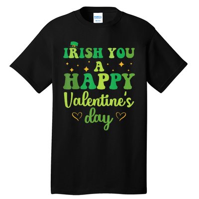 Irish You A Happy Valentine's Day Green Holiday Tall T-Shirt