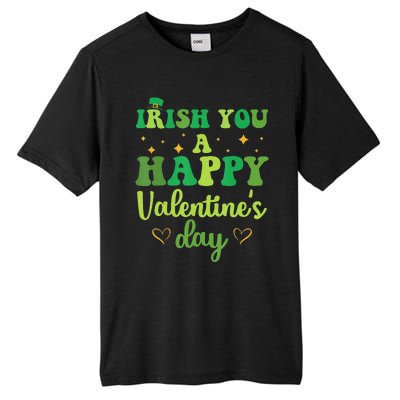 Irish You A Happy Valentine's Day Green Holiday Tall Fusion ChromaSoft Performance T-Shirt