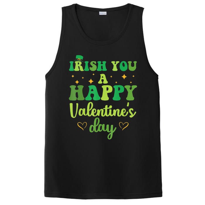 Irish You A Happy Valentine's Day Green Holiday PosiCharge Competitor Tank