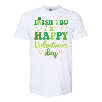 Irish You A Happy Valentine's Day Green Holiday Softstyle CVC T-Shirt