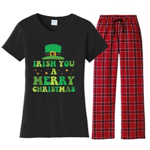 Irish You A Merry Christmas Holiday Women's Flannel Pajama Set