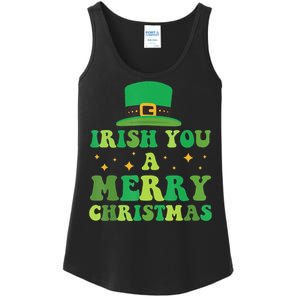 Irish You A Merry Christmas Holiday Ladies Essential Tank