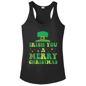 Irish You A Merry Christmas Holiday Ladies PosiCharge Competitor Racerback Tank