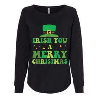 Irish You A Merry Christmas Holiday Womens California Wash Sweatshirt