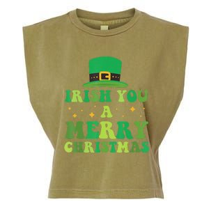 Irish You A Merry Christmas Holiday Garment-Dyed Women's Muscle Tee