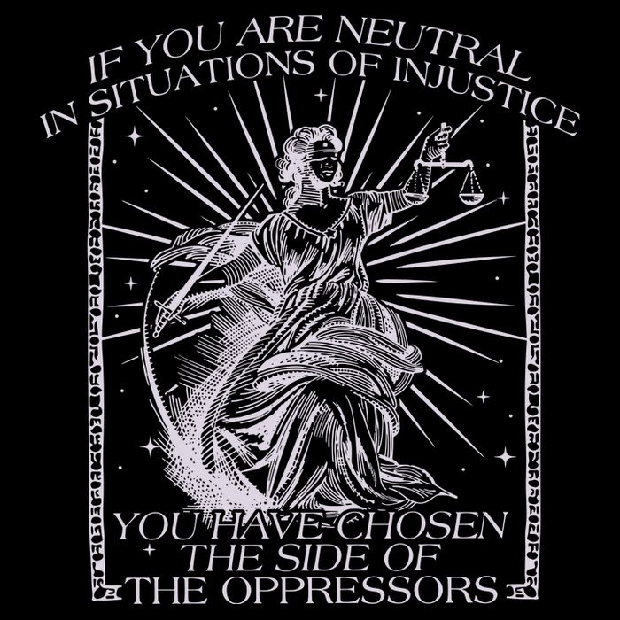 If You Are Neutral In Situations Of Injustice 16 in Basic Backpack