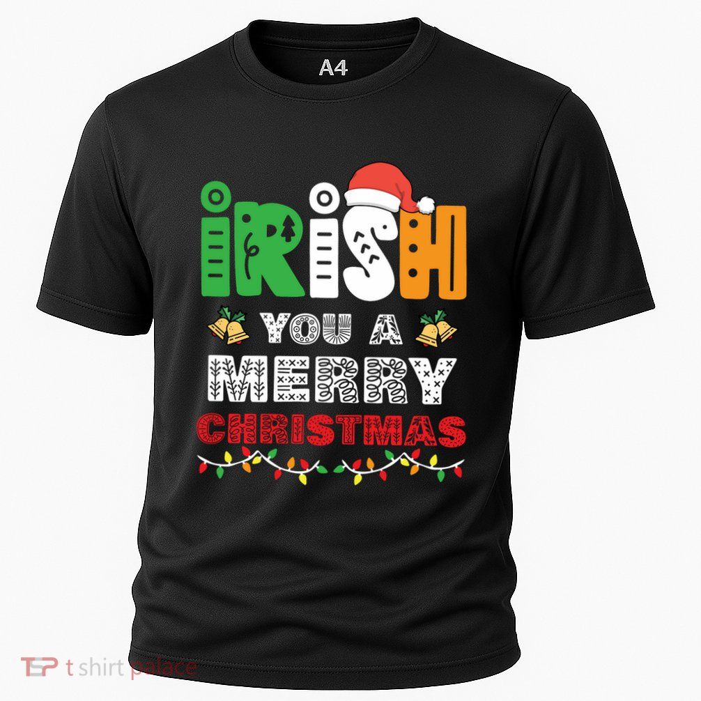 Irish You A Merry Christmas Winter Holiday Gifts Funny Xmas Long Sleeve Performance Shirt