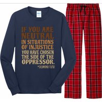 If You Are Neutral In Situations Civil Rights Long Sleeve Pajama Set