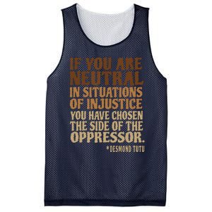 If You Are Neutral In Situations Civil Rights Mesh Reversible Basketball Jersey Tank