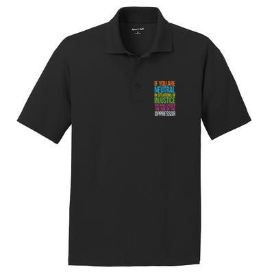 If You Are Neutral In Situations Refugee Equality Top PosiCharge RacerMesh Polo