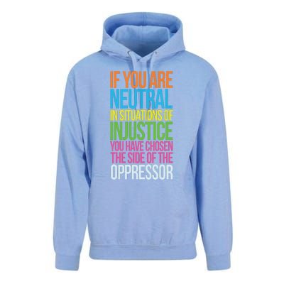 If You Are Neutral In Situations Refugee Equality Top Unisex Surf Hoodie