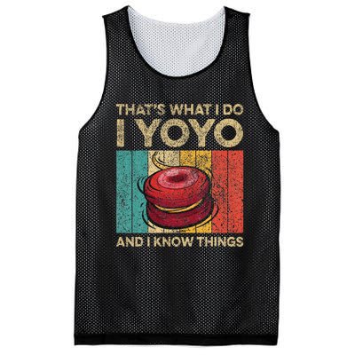 I Yoyo And I Know Things Funny Mesh Reversible Basketball Jersey Tank