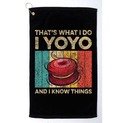 I Yoyo And I Know Things Funny Platinum Collection Golf Towel