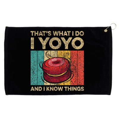 I Yoyo And I Know Things Funny Grommeted Golf Towel