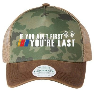 If You Aint First Youre Last Legacy Tie Dye Trucker Hat