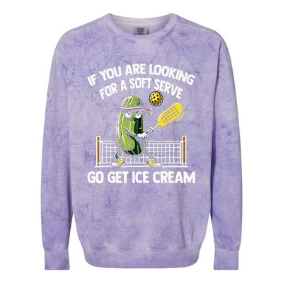 If You Are Looking For A Soft Serve Go Get Ice Cream Colorblast Crewneck Sweatshirt