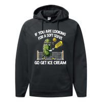 If You Are Looking For A Soft Serve Go Get Ice Cream Performance Fleece Hoodie