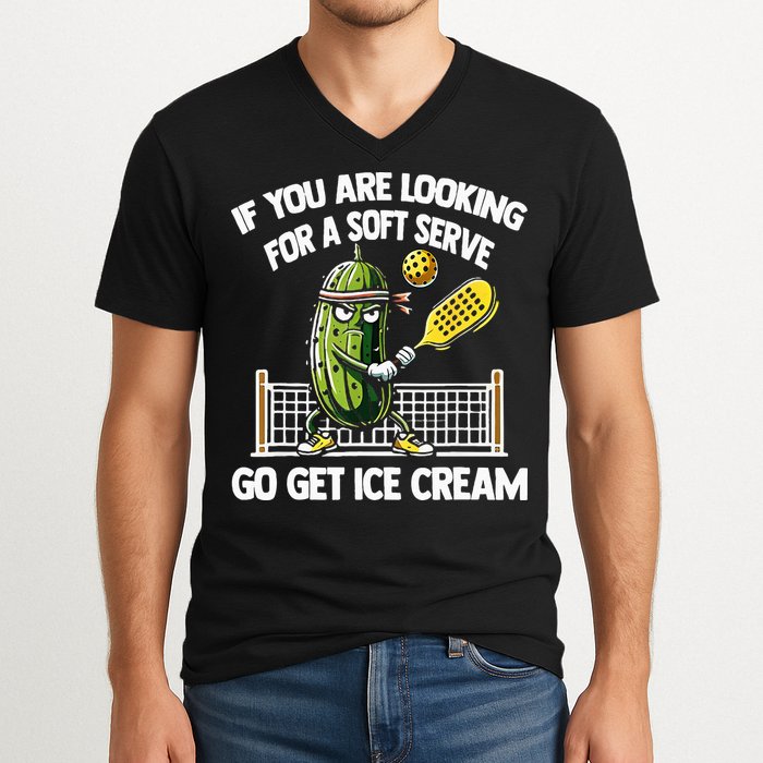 If You Are Looking For A Soft Serve Go Get Ice Cream V-Neck T-Shirt