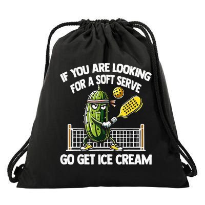 If You Are Looking For A Soft Serve Go Get Ice Cream Drawstring Bag