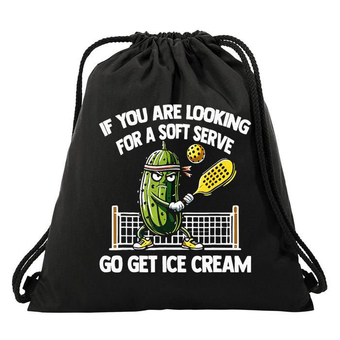 If You Are Looking For A Soft Serve Go Get Ice Cream Drawstring Bag