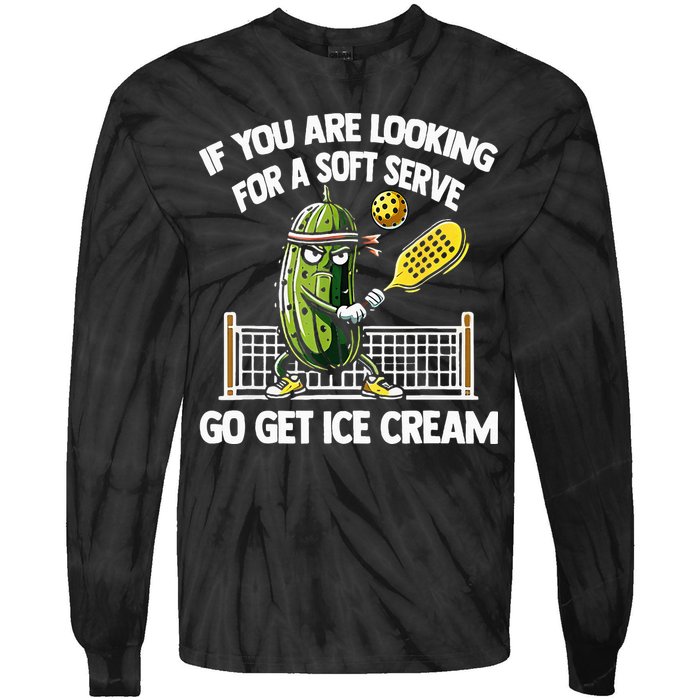 If You Are Looking For A Soft Serve Go Get Ice Cream Tie-Dye Long Sleeve Shirt