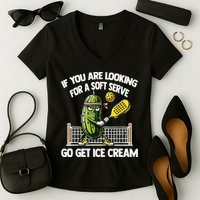 If You Are Looking For A Soft Serve Go Get Ice Cream Women's V-Neck T-Shirt