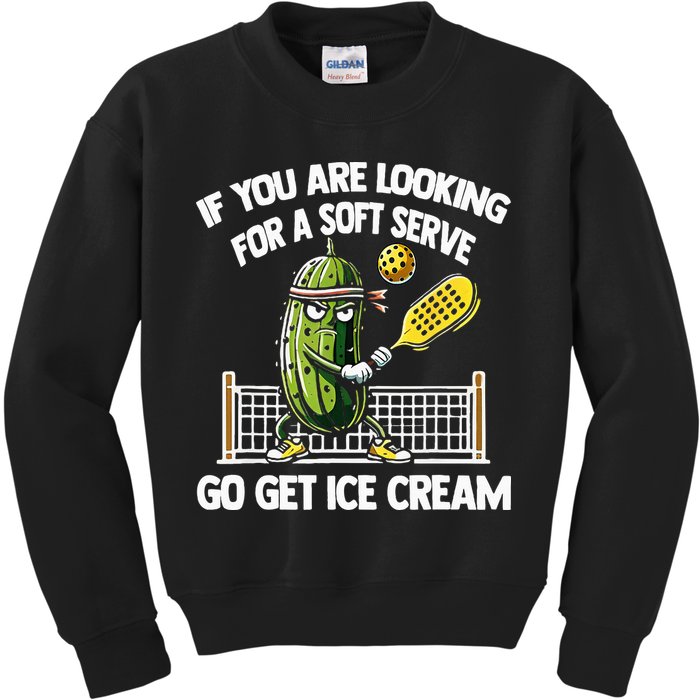 If You Are Looking For A Soft Serve Go Get Ice Cream Kids Sweatshirt
