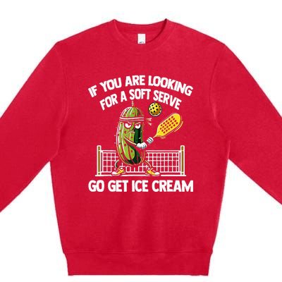 If You Are Looking For A Soft Serve Go Get Ice Cream Premium Crewneck Sweatshirt