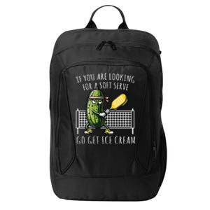 If You Are Looking For A Soft Serve Go Get Ice Cream Funny Pickleball City Backpack