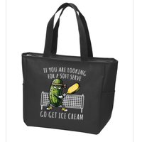 If You Are Looking For A Soft Serve Go Get Ice Cream Funny Pickleball Zip Tote Bag