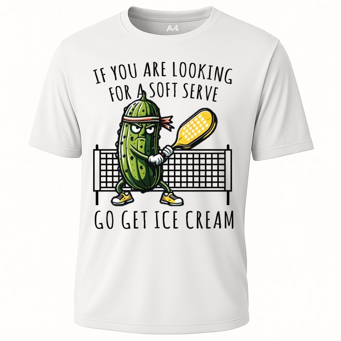If You Are Looking For A Soft Serve Go Get Ice Cream Funny Pickleball Performance Shirt