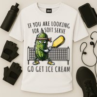 If You Are Looking For A Soft Serve Go Get Ice Cream Funny Pickleball Performance Shirt