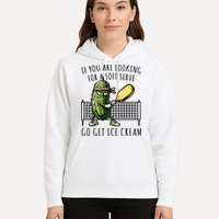 If You Are Looking For A Soft Serve Go Get Ice Cream Funny Pickleball Hoodie