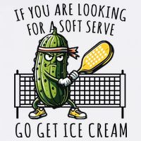 If You Are Looking For A Soft Serve Go Get Ice Cream Funny Pickleball Tall T-Shirt