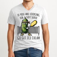 If You Are Looking For A Soft Serve Go Get Ice Cream Funny Pickleball V-Neck T-Shirt