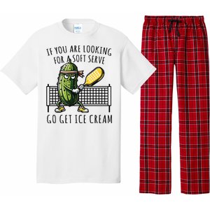 If You Are Looking For A Soft Serve Go Get Ice Cream Funny Pickleball Pajama Set