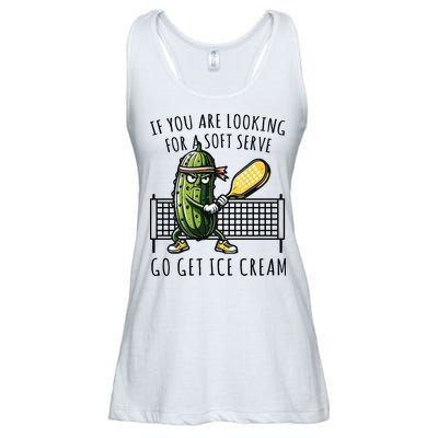 If You Are Looking For A Soft Serve Go Get Ice Cream Funny Pickleball Ladies Essential Flowy Tank