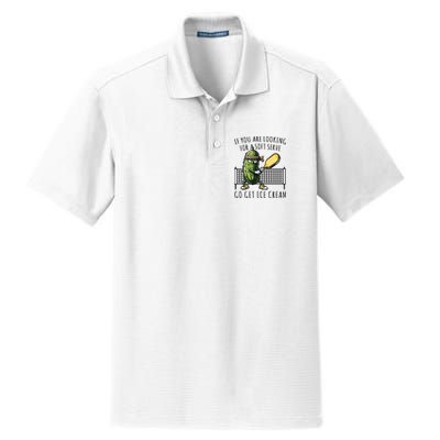 If You Are Looking For A Soft Serve Go Get Ice Cream Funny Pickleball Dry Zone Grid Polo