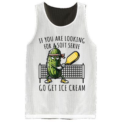 If You Are Looking For A Soft Serve Go Get Ice Cream Funny Pickleball Mesh Reversible Basketball Jersey Tank