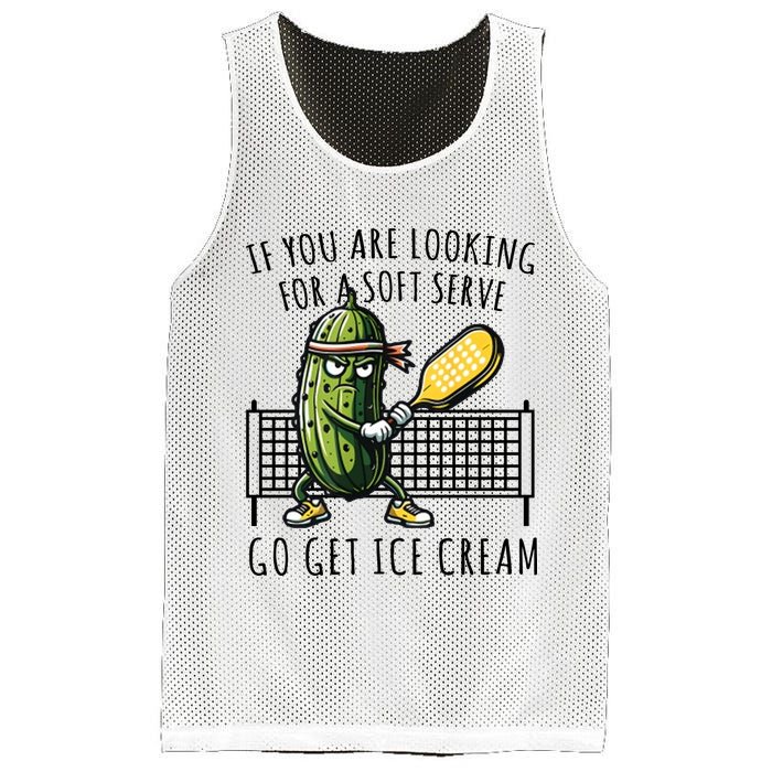 If You Are Looking For A Soft Serve Go Get Ice Cream Funny Pickleball Mesh Reversible Basketball Jersey Tank
