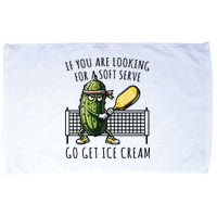 If You Are Looking For A Soft Serve Go Get Ice Cream Funny Pickleball Microfiber Hand Towel