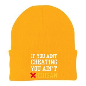 If You Aint Cheating You Ain't Michigan Knit Cap Winter Beanie