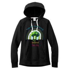 International Yoga And Eat Your Vegetables Day Huity Gift Women's Fleece Hoodie