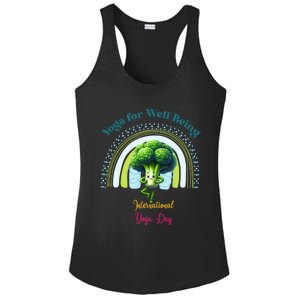 International Yoga And Eat Your Vegetables Day Huity Gift Ladies PosiCharge Competitor Racerback Tank