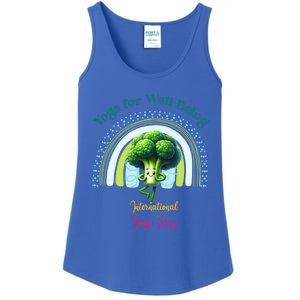 International Yoga And Eat Your Vegetables Day Huity Gift Ladies Essential Tank