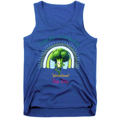 International Yoga And Eat Your Vegetables Day Huity Gift Tank Top